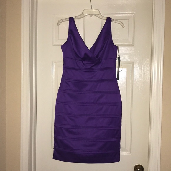Purple American Living social dress - Size 2 - Picture 1 of 5